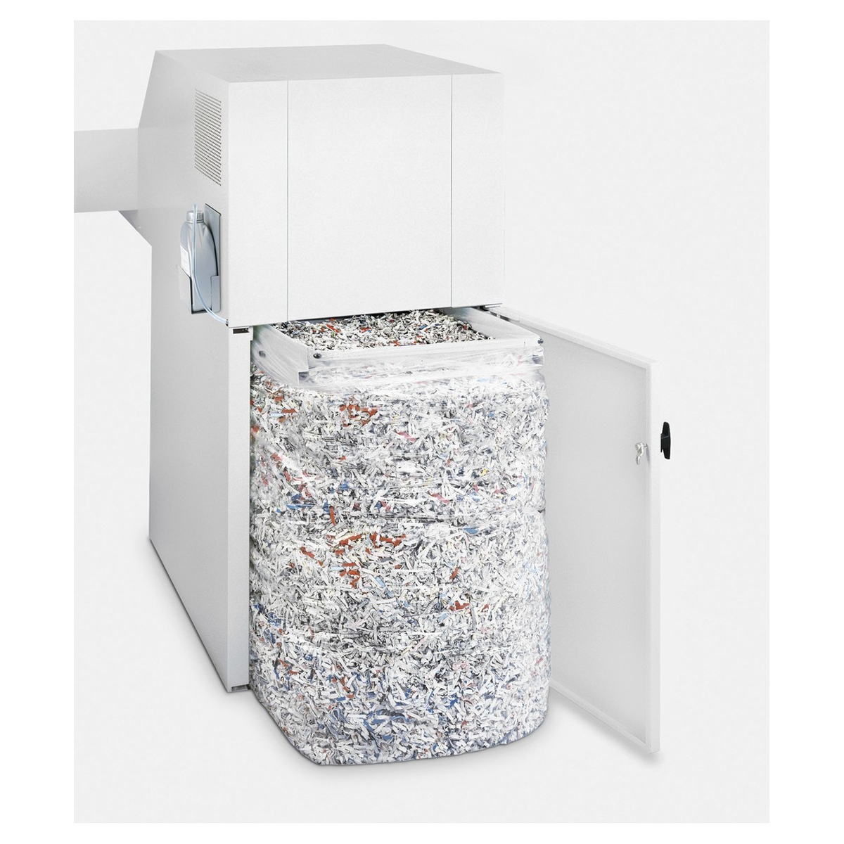 Sac de déchets à l'arrière du destructeur IDEAL 4108 CC 6 x 50 mm avec huileur