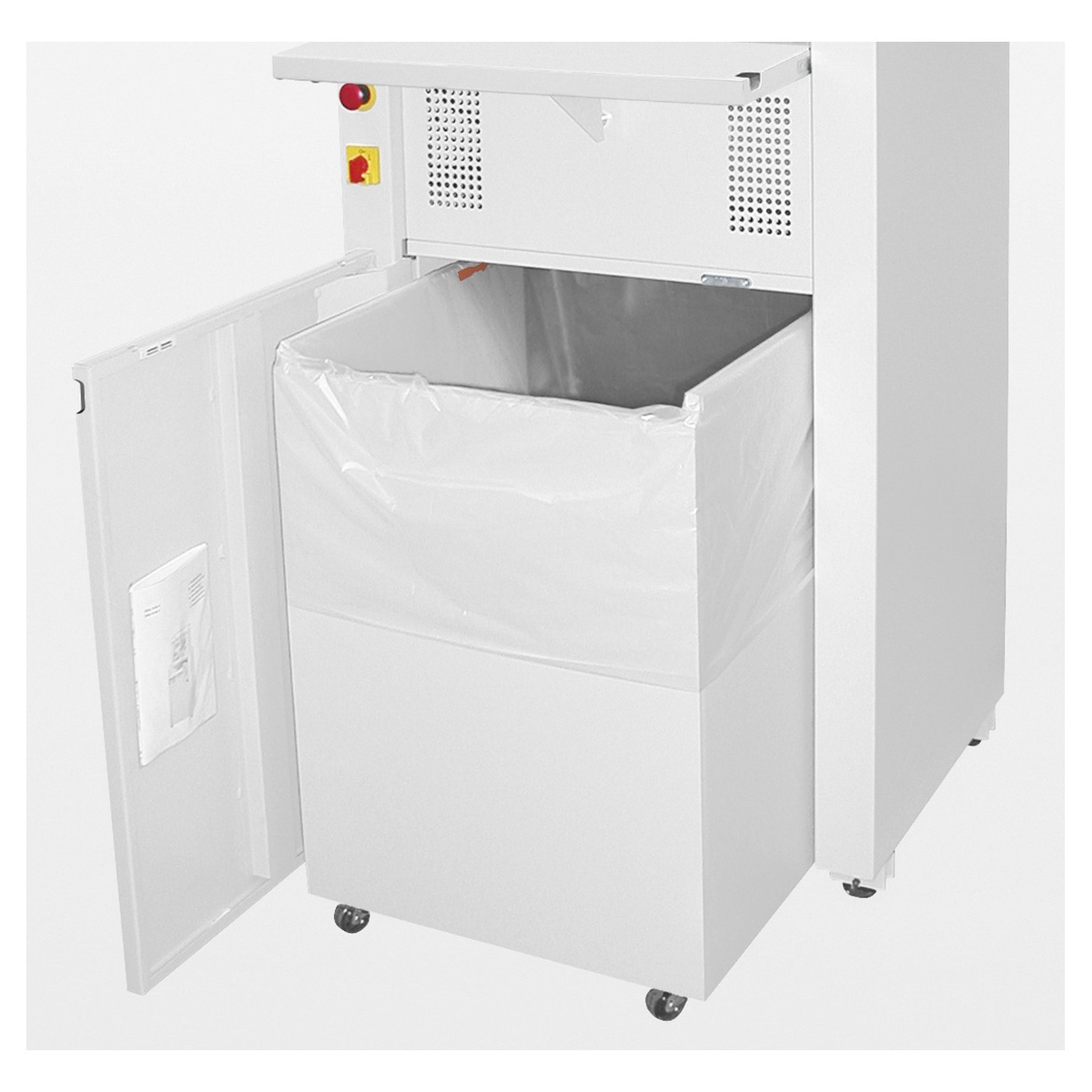 Chariot de déchets du destructeur IDEAL 4606 CC 2 x 15 mm avec huileur