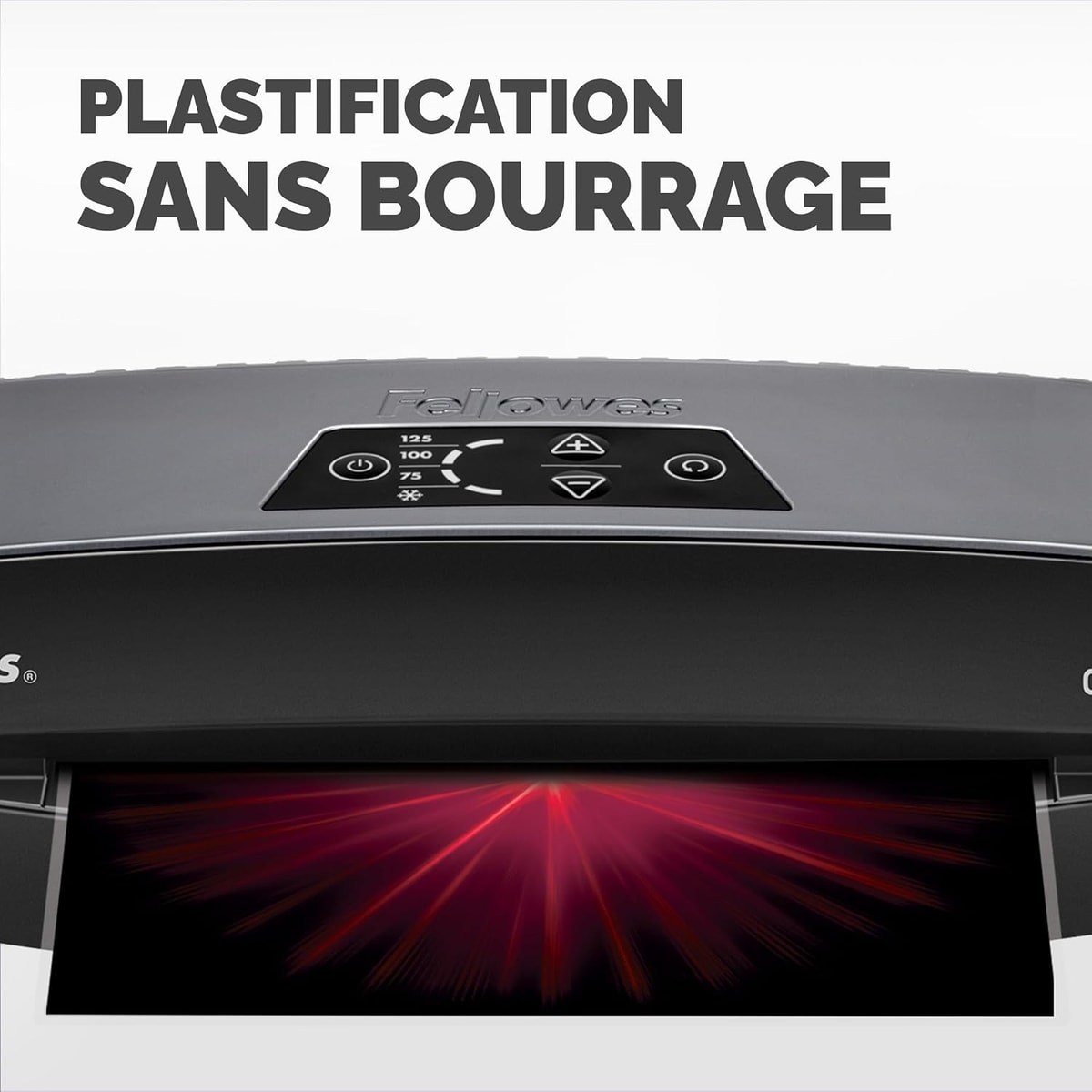 La fente d'introduction de la plastifieuse FELLOWES Calibre A4