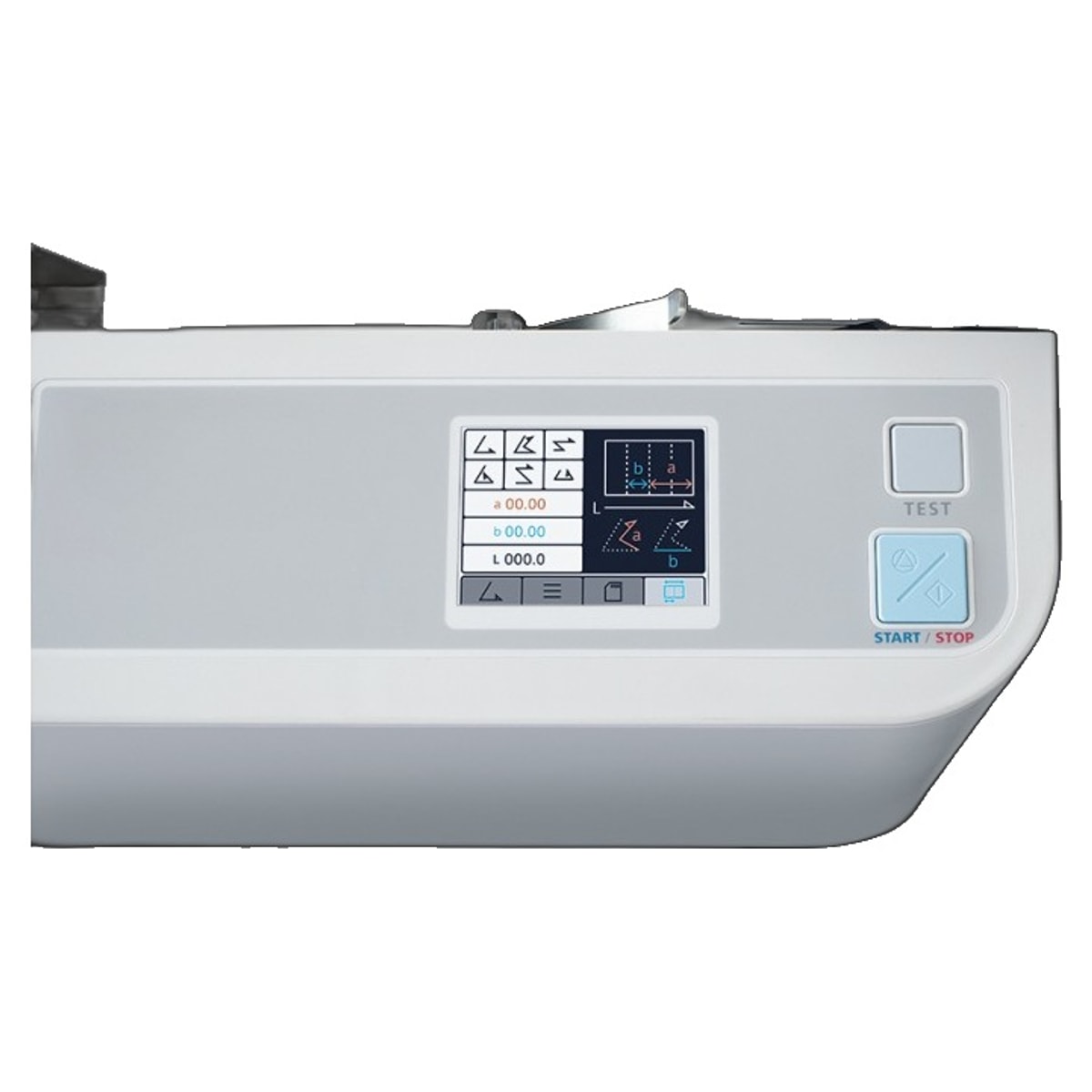 L'écran tactile couleur de la plieuse Uchida EZF-600