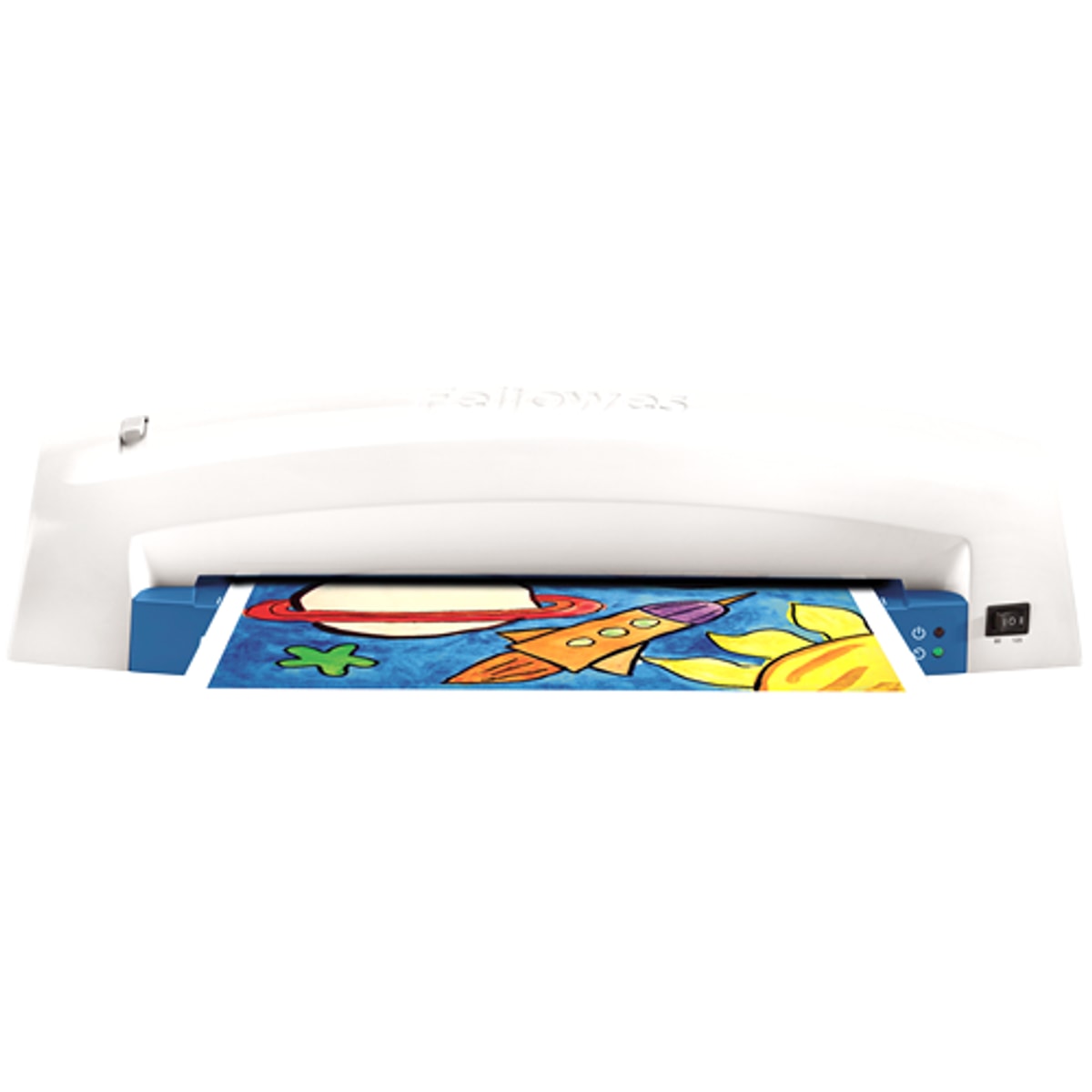 Un dessin engagé dans la plastifieuse FELLOWES Lunar+ A3