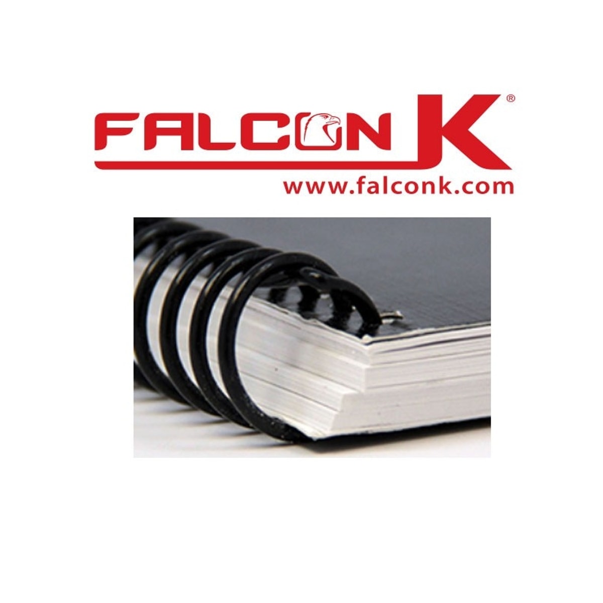 Un document relié en spirale coil avec FALCON K X8