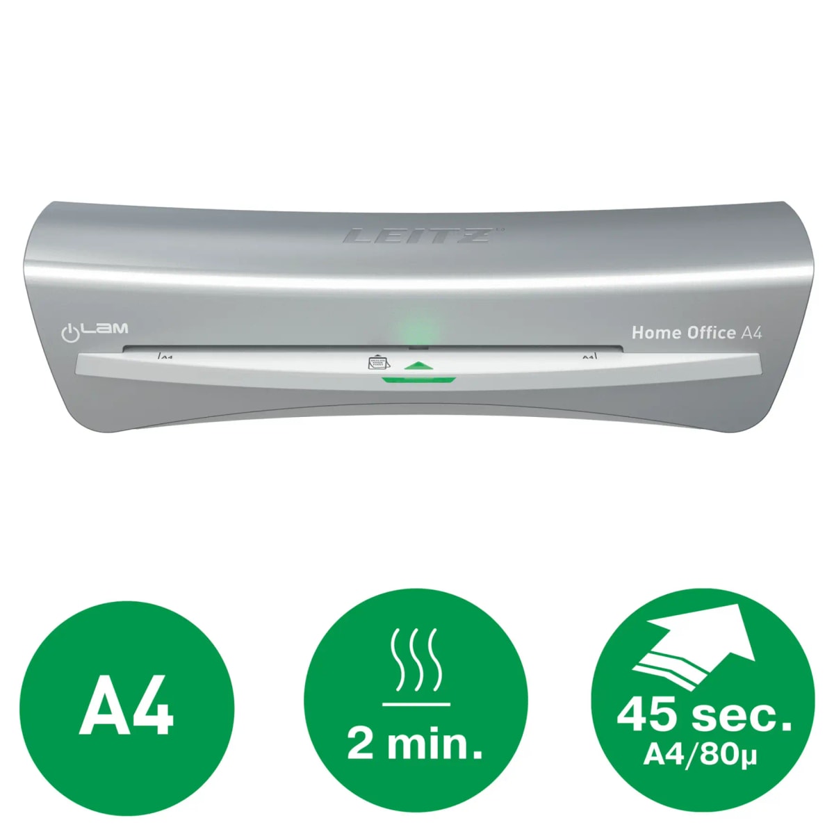 Format, chauffe et vitesse de la plastifieuse LEITZ iLAM Home Office A4