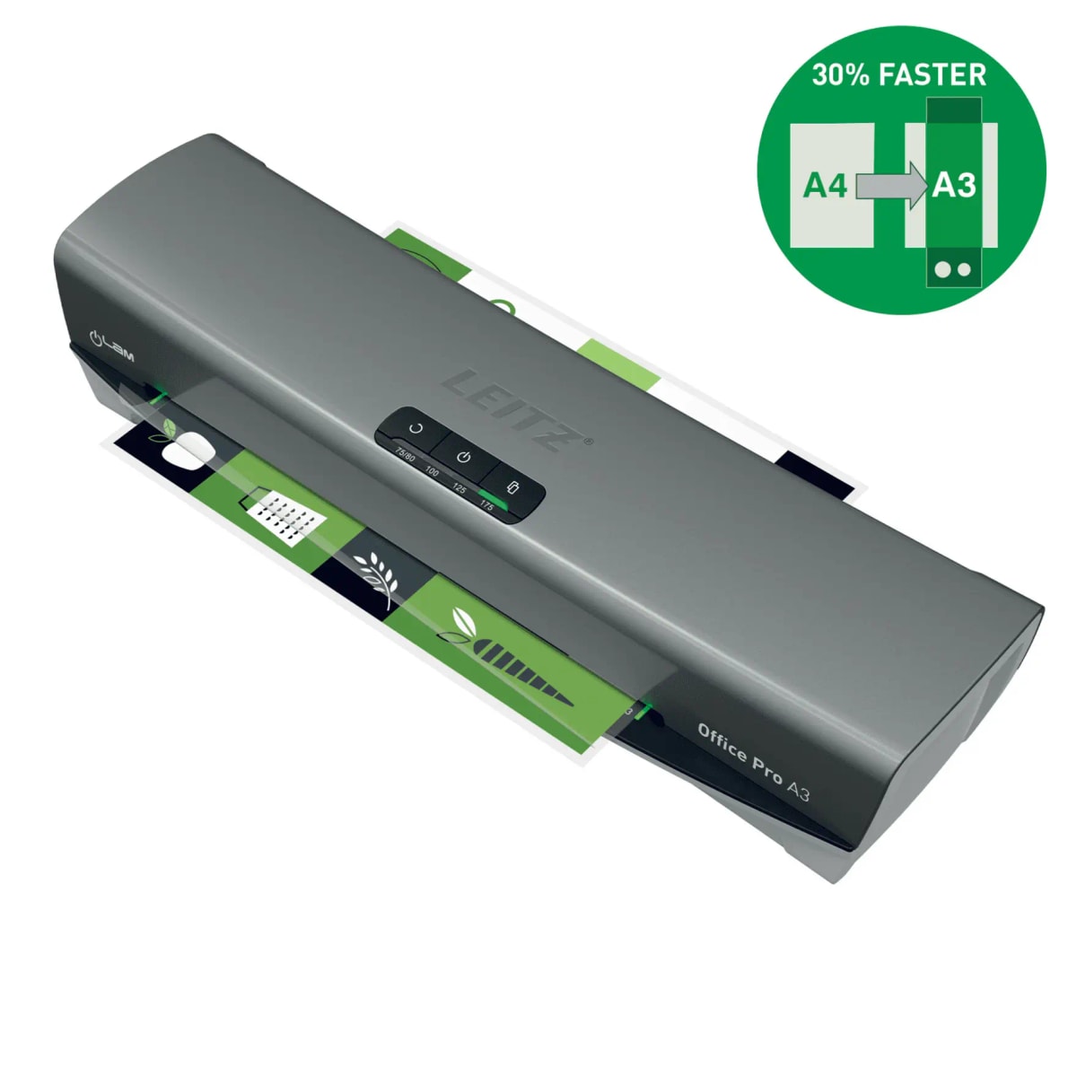 La plastifieuse LEITZ iLAM Office Pro A3 et les pochettes A4 High Speed