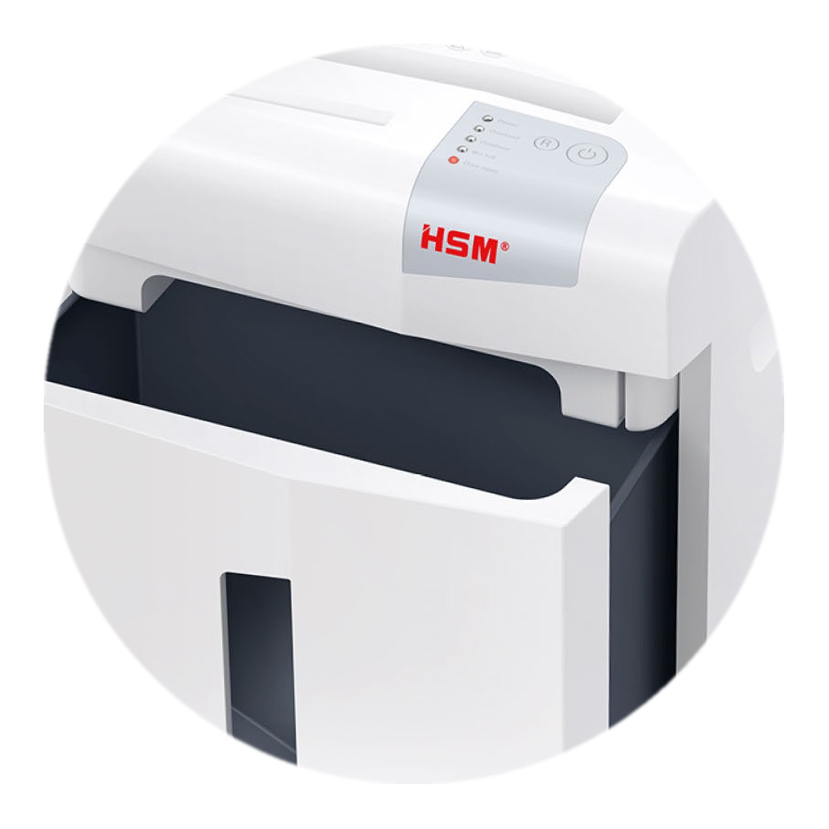 Corbeille de 30 litres sortie du destructeur HSM shredstar X24