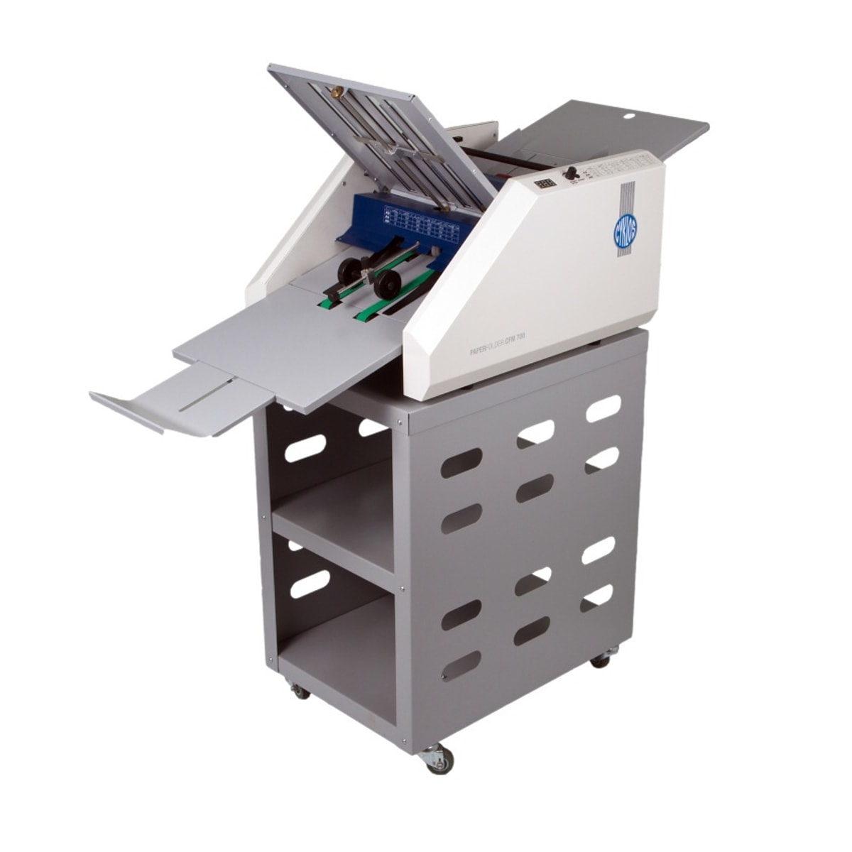 La plieuse Cyklos CFM 700 sur la table mobile MB 70