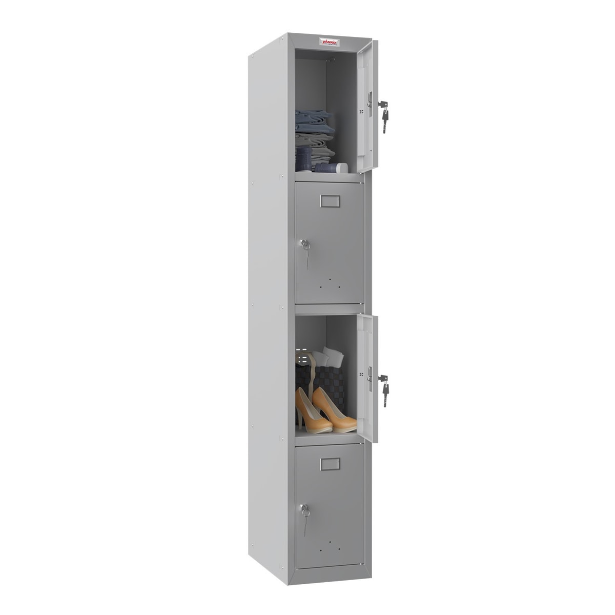 Casier Phoenix PL1430 avec deux compartiments ouverts