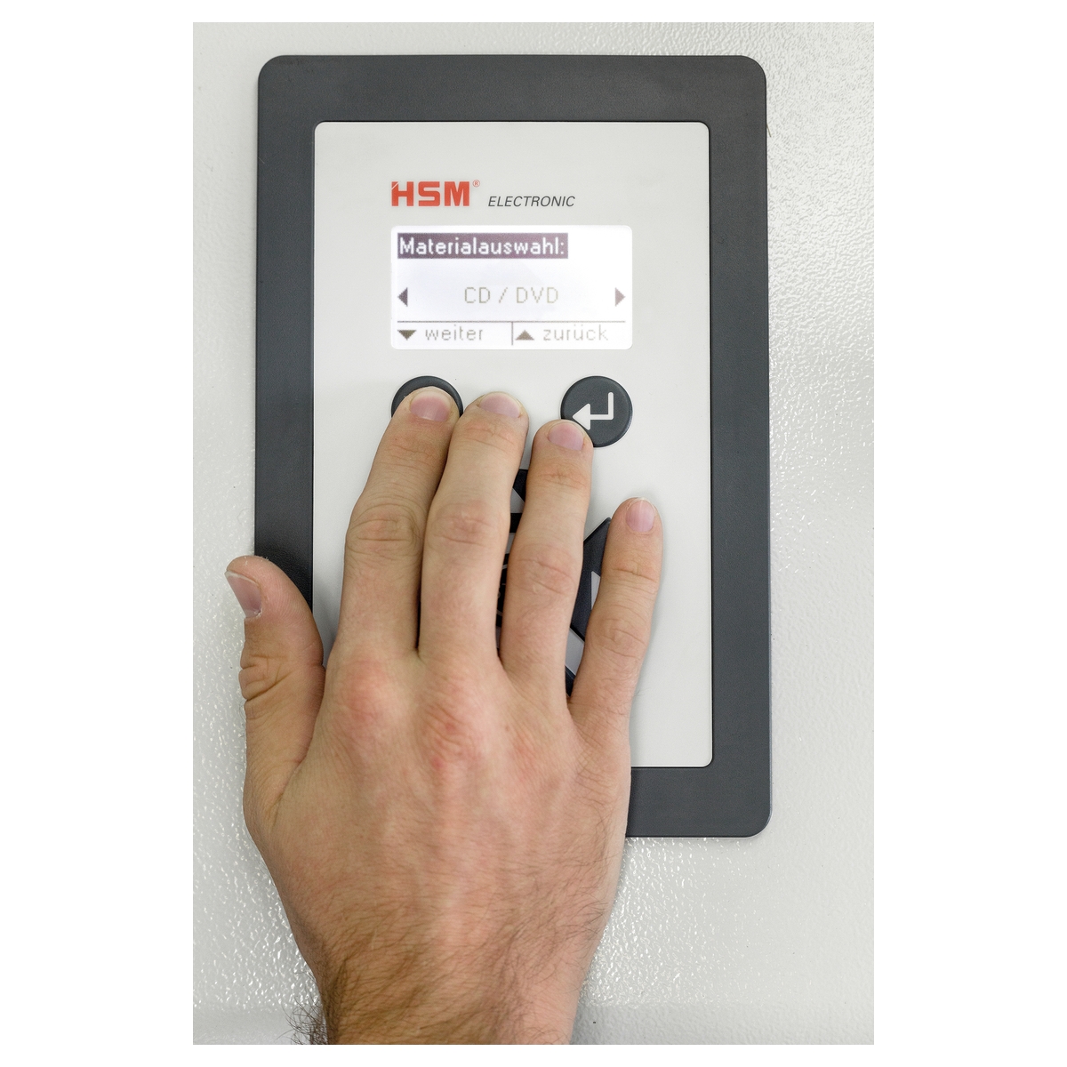 Clavier de sélection du support du Destructeur de média HSM StoreEx HDS 150 40 mm