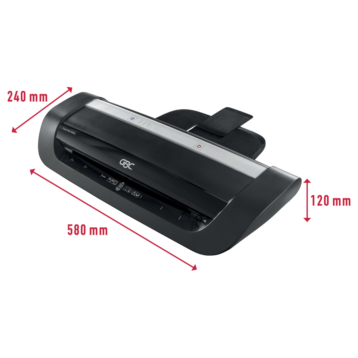 La plastifieuse GBC Fusion Plus 6000L A3 vue de trois quarts