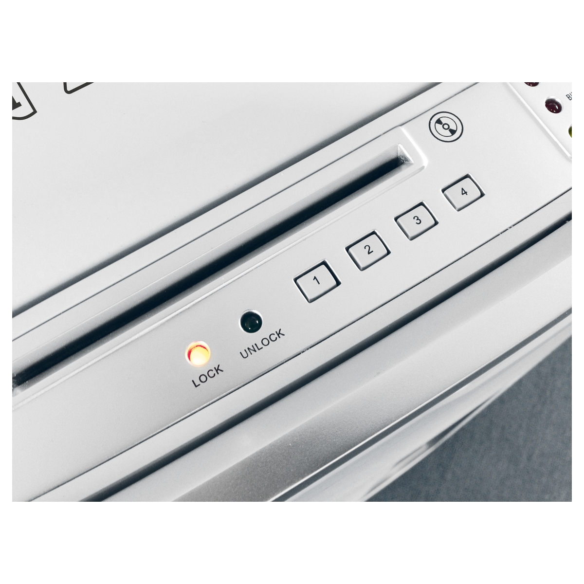 Voyant de verrouillage du couvercle du destructeur IDEAL Shredcat 8285 CC 4 x 10 mm