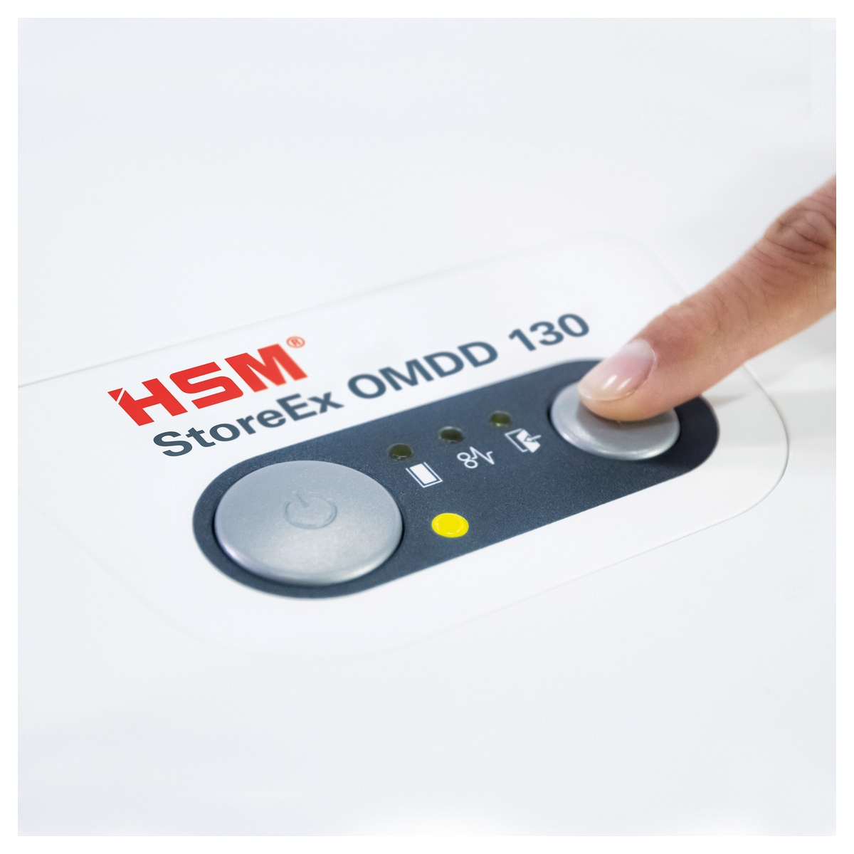 Panneau de commande du Destructeur de CD / DVD HSM StoreEx OMDD 130 2,2 x 4 mm