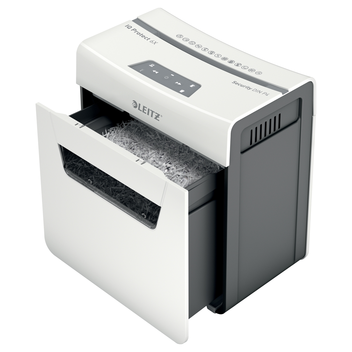 Corbeille coulissante sortie du destructeur LEITZ IQ Protect 6X