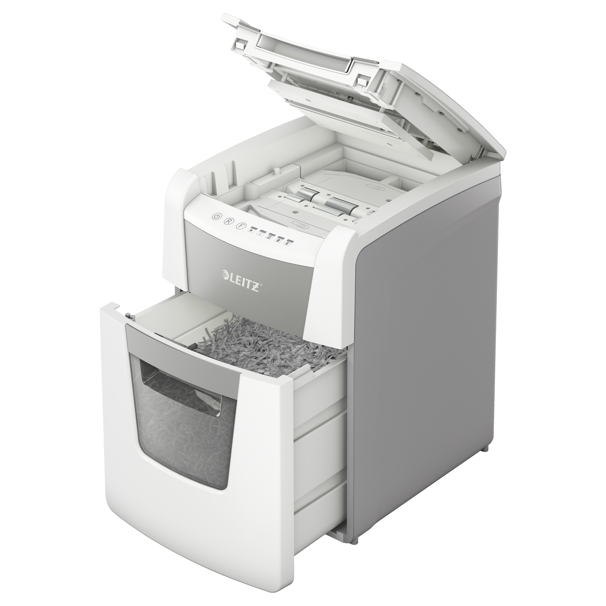 Corbeille sortie du destructeur LEITZ IQ Autofeed Small Office 100 P4