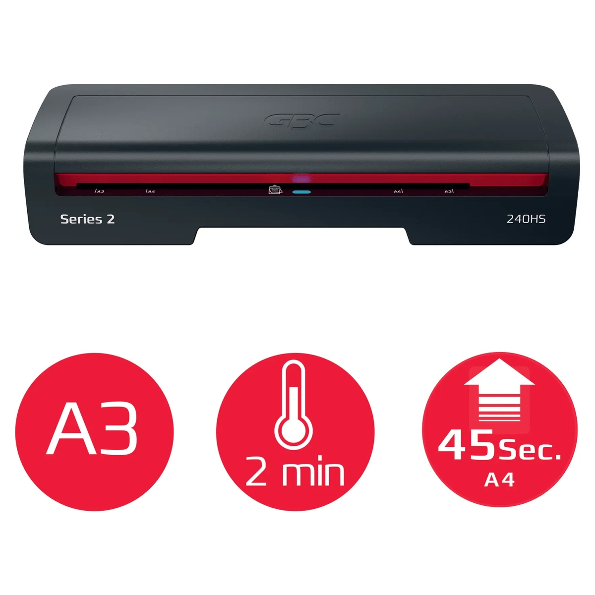 La plastifieuse GBC 240HS Home Office A3 de face