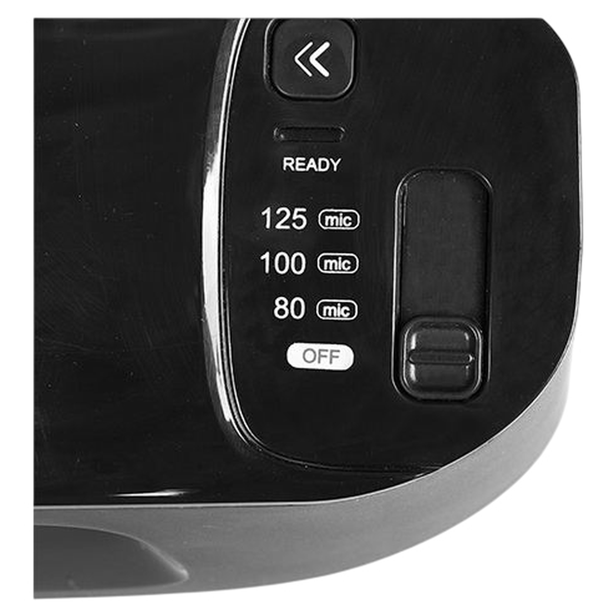 Le panneau de commande de la plastifieuse FALCON K G20
