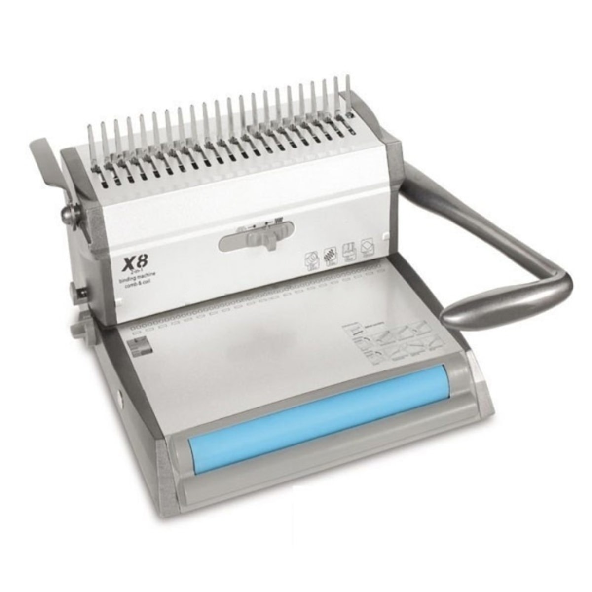 Le perforelieur vu de trois quarts, FALCON K X8